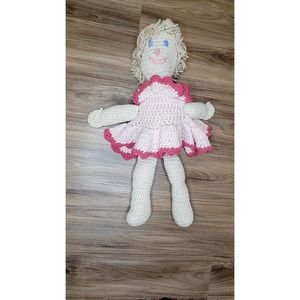 24" Vtg Custom Knit Crotchet Doll
